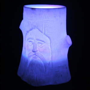 Log Head Glow Pot